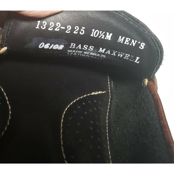 BASS Two Tone Black Brown Maxwell Leather Driving Moccasin Loafers Size 10.5 M main image 4